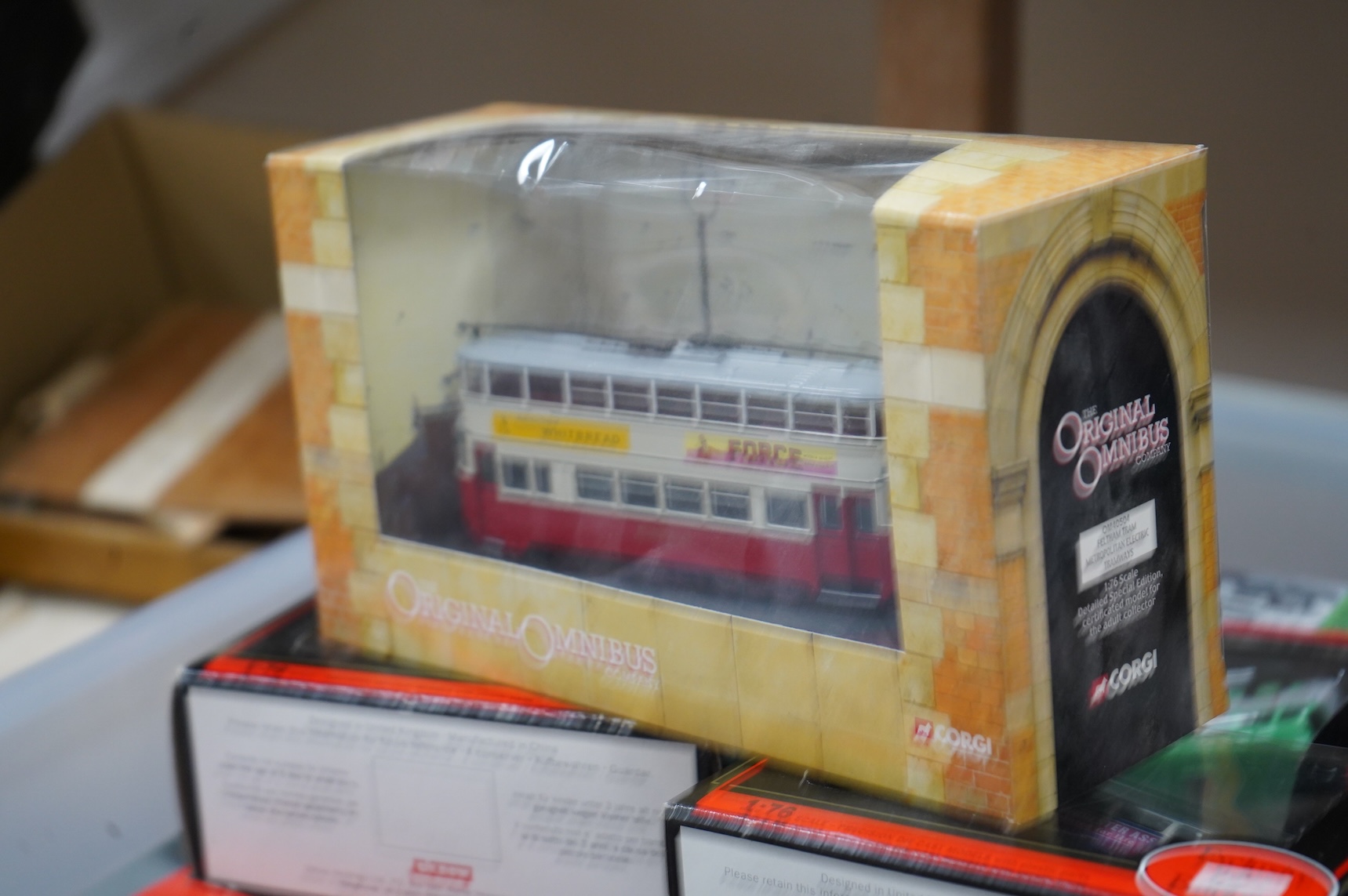 Thirty-seven boxed EFE and Corgi OOC buses, coaches and trolley buses, and sets, operators include; London Transport, Brighton & Hove, Grey Green, Southdown, Portsmouth, Southern Vectis, etc.